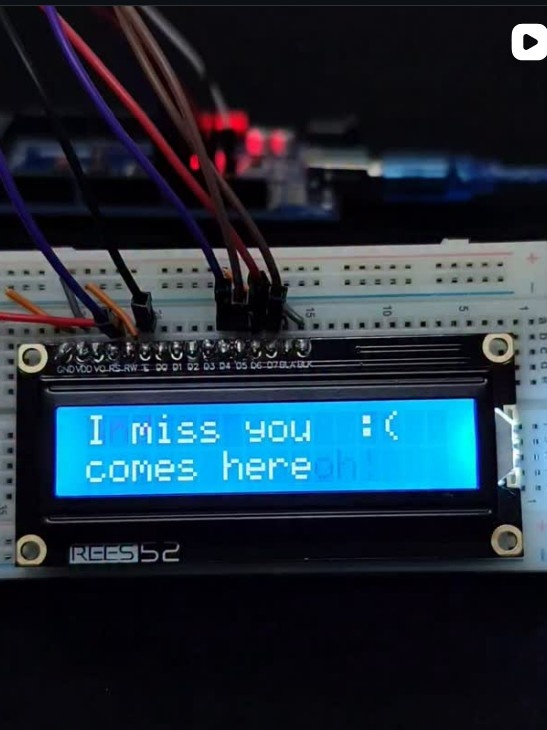 Lcd display song Love me not