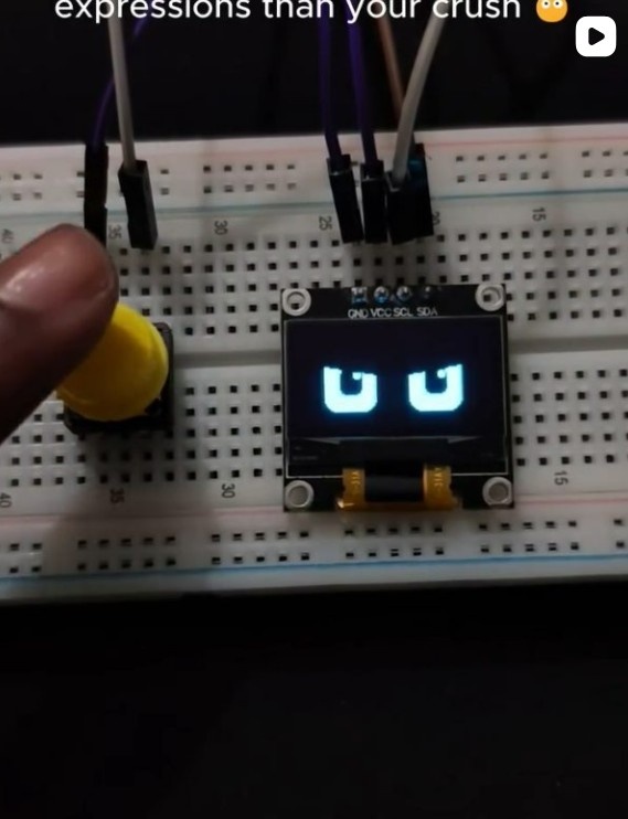 Arduino eye animation with button