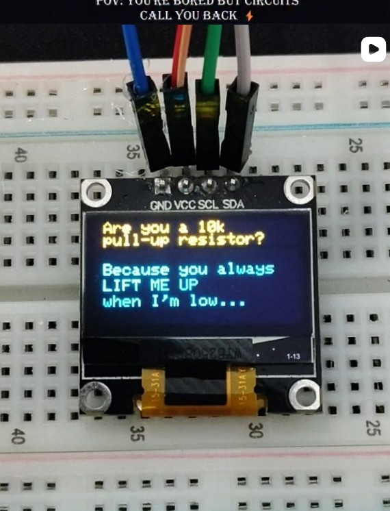 text on oled dipslay